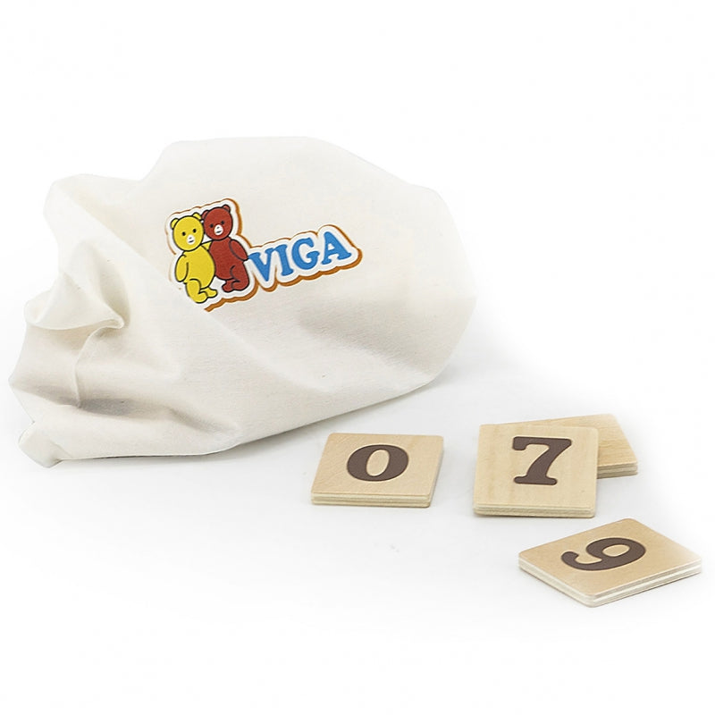 3-VIGA Drewniany Zegar Nauka Zegara  Czasu Montessori-3