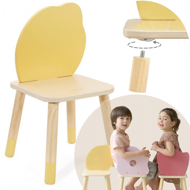 1-CLASSIC WORLD Pastelowe Krzesełko Grace dla Dzieci 3+ (Lemon)-1