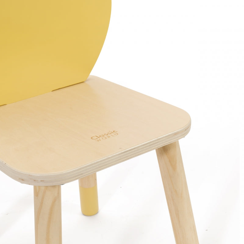 5-CLASSIC WORLD Pastelowe Krzesełko Grace dla Dzieci 3+ (Lemon)-5