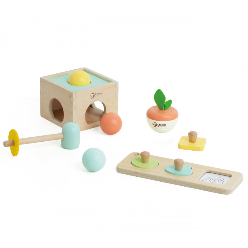 2-CLASSIC WORLD Pastelowy Zestaw Edukacyjny dla Dzieci Box od 12 do 18 miesiąca-2